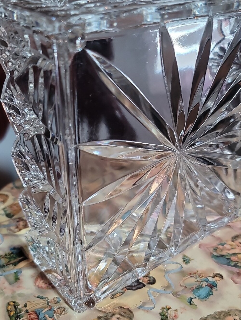 Vtg Fifth Avenue Lead Crystal Napkin Holder - Picture 5 of 6